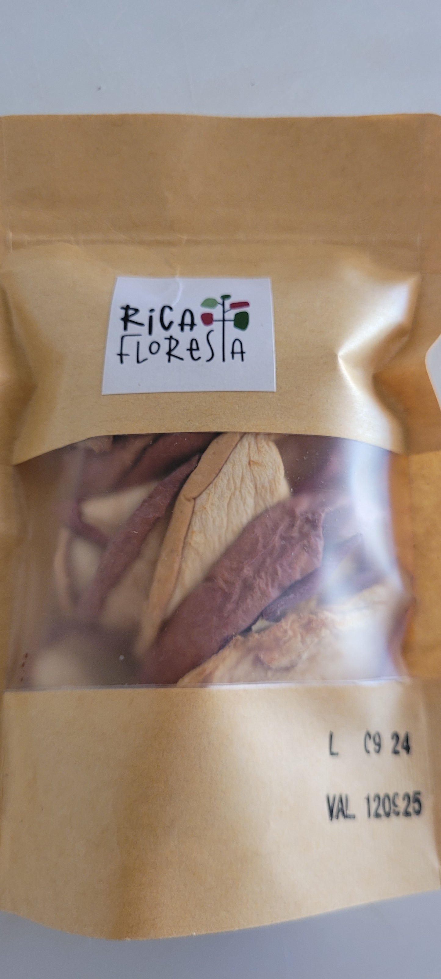 MAÇÃ ORGÂNICA desidratada. 60g