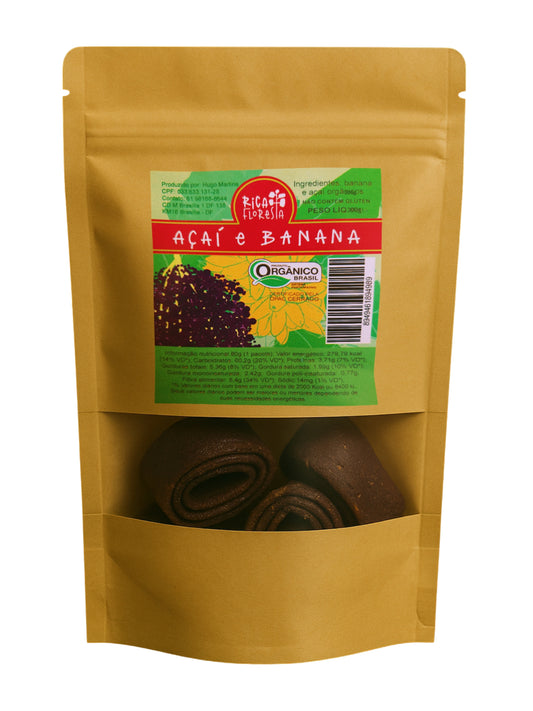 Rolinho de Açaí com Banana Orgânico 300g